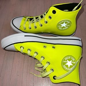 Neon Yellow Converse